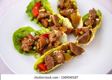 Mongolian Lamb With Lettuce Wrap