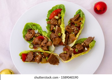 Mongolian Lamb With Lettuce Wrap