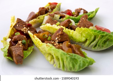 Mongolian Lamb With Lettuce Wrap