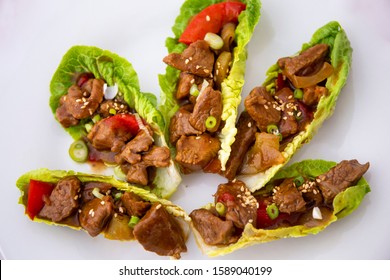 Mongolian Lamb With Lettuce Wrap