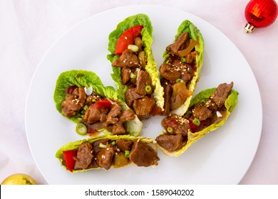 Mongolian Lamb With Lettuce Wrap