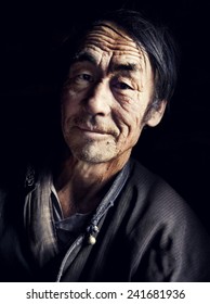 Mongolian Man In Traditional Dress.