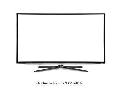 Monitor Isolated On White Stock Photo (Edit Now) 162590918