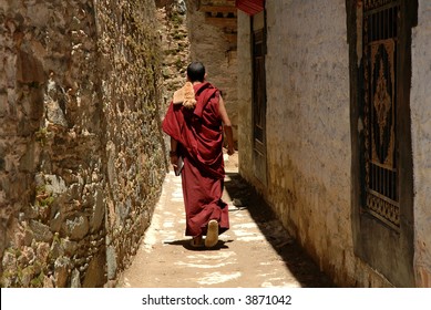 Monk In Tibet