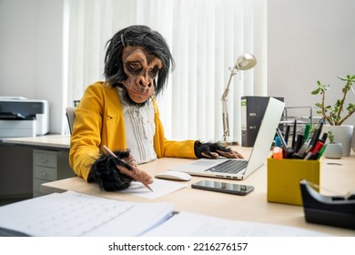 Monkey Business Woman Taking Notes