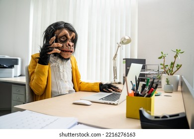 Monkey Business Woman Talking On Phone