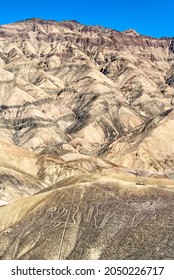 The Monkey Geoglyph At Palpa In Peru