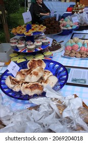 Monks Kirby, Warwickshire UK - Circa 2012 Home Made Cakes For Sale At An English Country Fair.