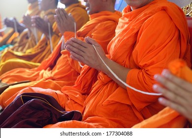 Monks of the religious rituals, Buddhist ceremony