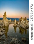 Mono Lake is a salty alkaline lake in Mono County, California, United States of America. It has an area of 183 square kilometres and an average depth of 17 metres.