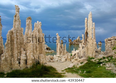 Similar – Mono Lake Tufa Statues