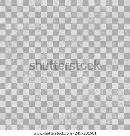 Monochrome background with a checkerboard pattern with a rough grainy texture