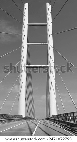 Image, Stock Photo Rügendamm Bridge, Stralsund