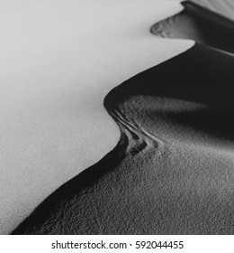 Monochrome Detail Sand Dunes In The Sahara Desert Merzouga Morocco Monochrome Detail Sand Dunes In The Sahara Desert Merzouga Morocco