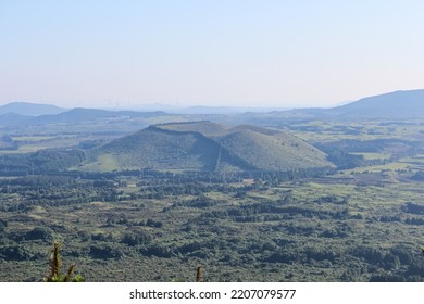 Monogenetic Volcanic Field Seen From Above. Jeju