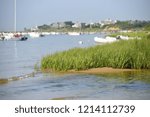 Monomoy Harbor on Nantucket Island on a summer afternoon, June 2018