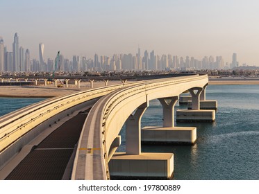 Monorail At The Palm Jumeirah In Dubai