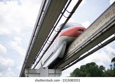 Monorail Sky Train In Florida, USA