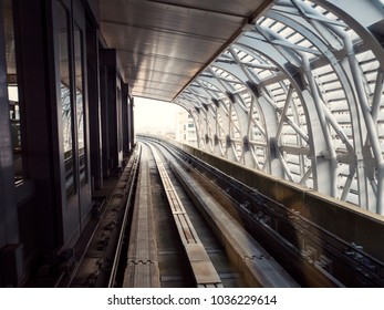 Monorail track without train

