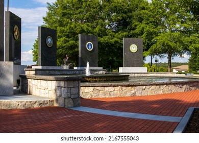 Monroe Georgia Usa June 14 2022 Beautiful Monument For Military And First Responders 