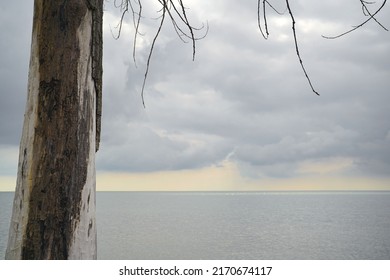 Monroe, Michigan, June 2022: Beach Scene At Sterling State Park                               