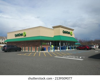 Monroe Township, New Jersey, USA - March 26, 2022: Exterior Of QuickChek Convenience Store