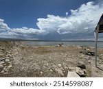 Monsoon season in west Texas at Lake Balmorhea