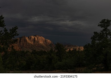 Monsoon Utah Dark Desert Skies