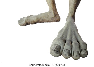 Monster spooky horror foot