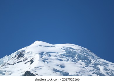              Mont Blanc From Chamonix Village                  