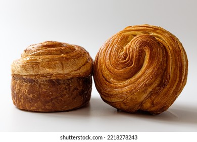 Mont Blanc Danish Pastry On A White Background