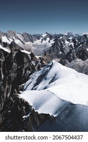 mont blanc mountains landscape in france