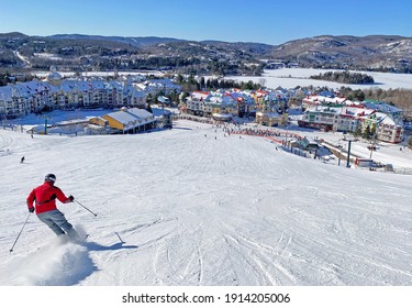 Mont and Lake Tremblant village resort in winter, Quebec, Canada - Powered by Shutterstock