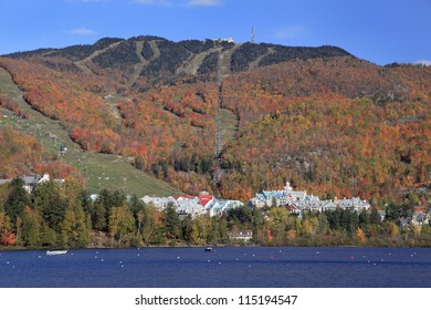 Mont Tremblant Lake And Resort In Autumn