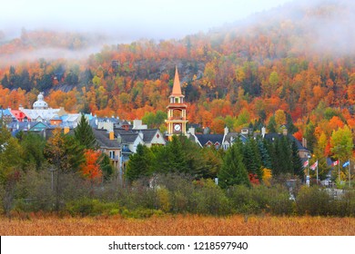 Mont Tremblant Village In Autumn Time