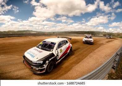 MONTALEGRE, PORTUGAL - AUG 10 : Irish Driver Craig Breen In A Audi A1 Races In The TitanRx Series, On Aug 10, 2019 In Montalegre, Portugal.