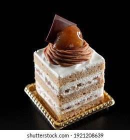 Montblanc Style Chestnut Square Cake