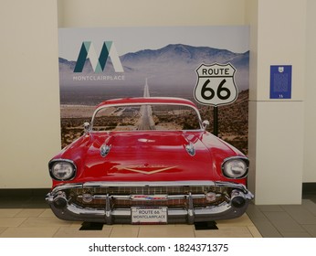 Montclair, CA / USA - September 29, 2020: Montclair Place Route 66 Photo Opportunity. 