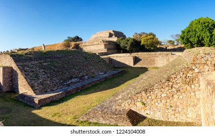 Monte Alban Ruins Of The Zapotec Civilization In Oaxaca, Mexico