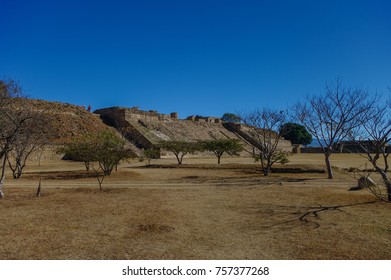 Monte Alban - The Ruins Of The Zapotec Civilization In Oaxaca, Mexico