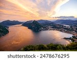 Monte Bre, Lugano, Lugano Lake, Switzerland 