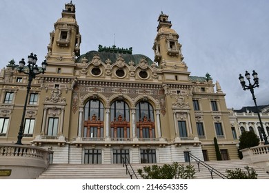 Monte Carlo, Monaco - December 11, 2019: The Opéra De Monte-Carlo (Monte Carlo Opera), Also Known As Salle Garnier, Which Is Adjacent To The Monte Carlo Casino.