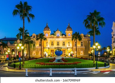 Monte Carlo, Monaco. Front of the Grand Casino.