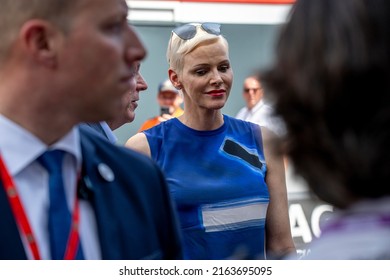 MONTE CARLO, MONACO - March 28, 2022: Charlene, Princess Of Monaco At Round 07 Of The 2022 FIA Formula 1 Championship Taking Place At The Circuit De Monaco In Monte Carlo Monaco