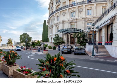 MONTE CARLO, MONACO - MAY 11, 2011: Hotel De Paris Near The Monte Carlo Casino. Monte Carlo Casino Includes A Casino, The Grand Theatre De Monte Carlo.