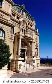 Monte Carlo, Monaco - September 2021: Opened In 1879 As Part Of The Monte Carlo Casino, The Opera De Monte-Carlo Is Home To The Les Ballets De Monte Carlo And The Monte-Carlo Philharmonic Orchestra.