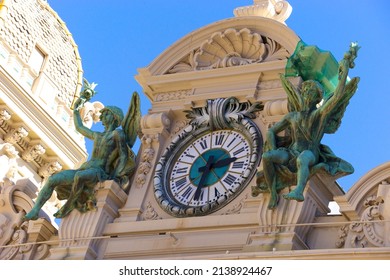 Monte Carlo, Monaco - September 2021: The Iconic Monte Carlo Casino And Its Adjoining Opera De Monte-Carlo Have Been Colorful Landmarks In The Principality Of Monaco For More Than A Century. 