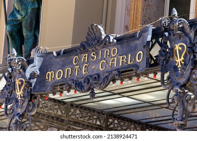 Monte Carlo, Monaco - September 2021: The Iconic Monte Carlo Casino And Its Adjoining Opera De Monte-Carlo Have Been Colorful Landmarks In The Principality Of Monaco For More Than A Century. 