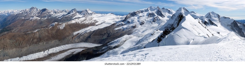 The Monte Rosa Massif In The Swiss Alps
