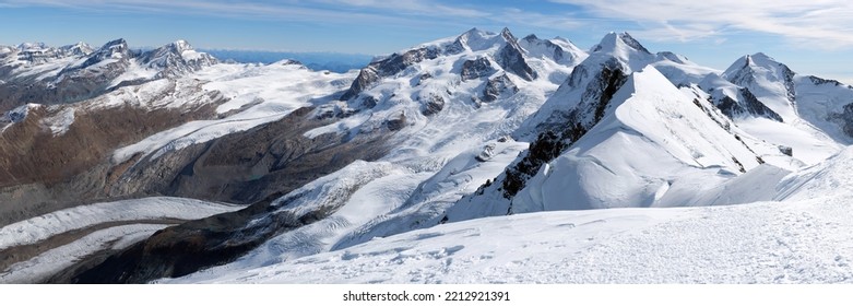 The Monte Rosa Massif In The Swiss Alps
